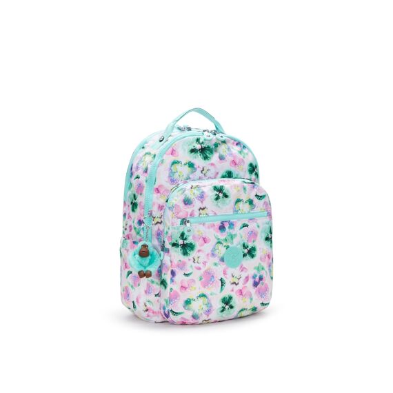 Kipling Rugzak Seoul Lap Aqua Blossom