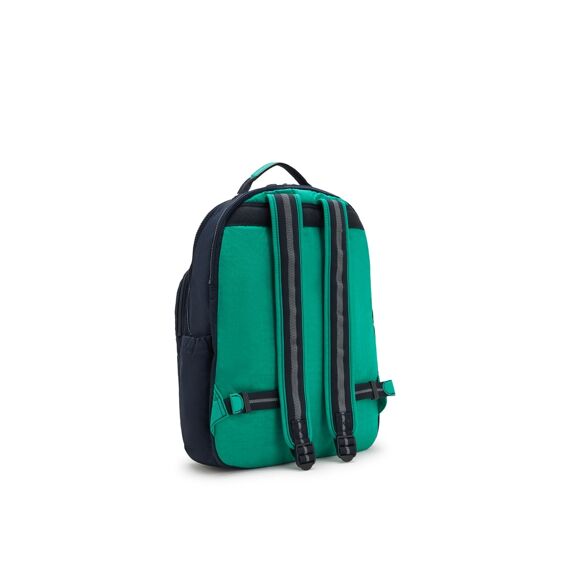 Kipling Rugzak Seoul Lap Blue Green Block