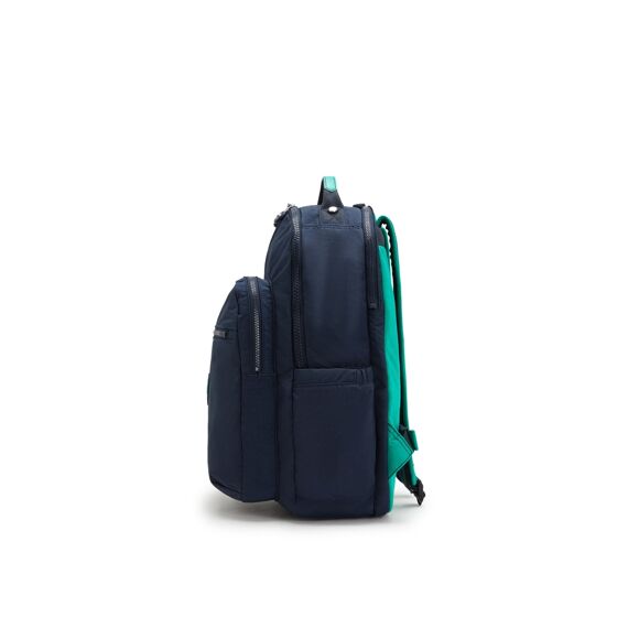 Kipling Rugzak Seoul Lap Blue Green Block