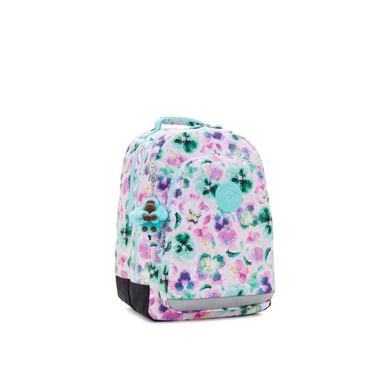 Kipling Rugzak Class Room Prt Ac Aqua Blossom