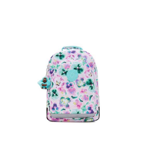 Kipling Rugzak Class Room Prt Ac Aqua Blossom