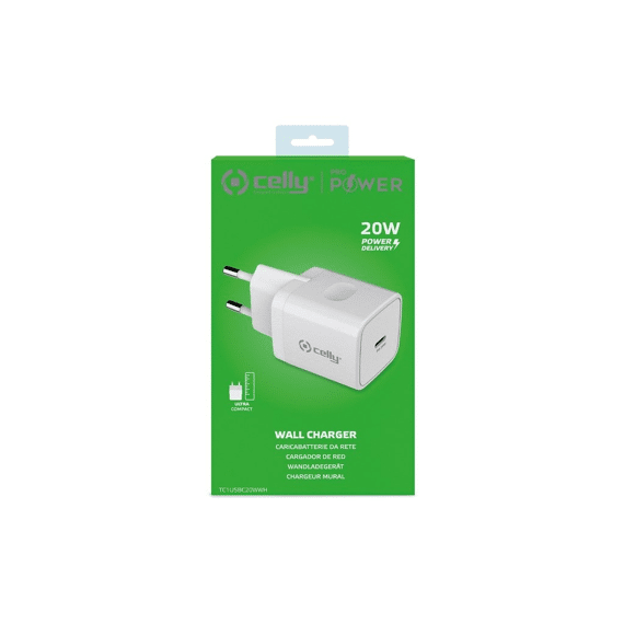 Celly Thuislader Usb-C 20 Watt
