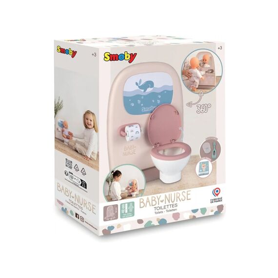 Smoby 220380 Baby Nurse Toilet Met Wastafel En 3 Accessoires