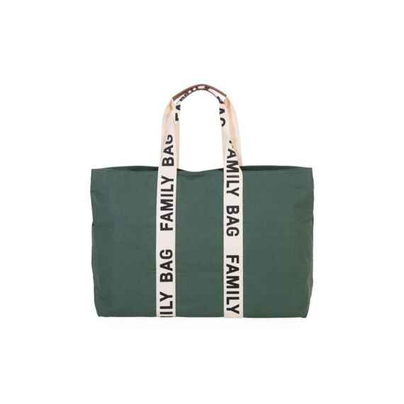 Childhome Family Bag Signature Canvas Groen