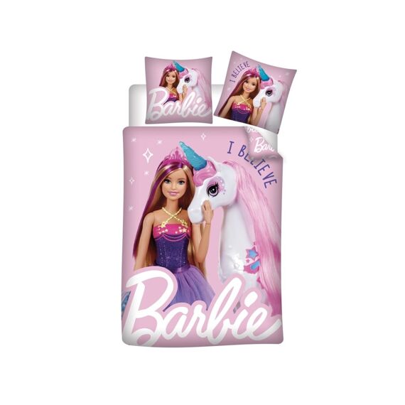 Barbie Dekbedovertrek Microfiber 140x200cm + 63x63cm