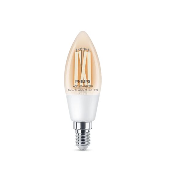Philips Tunable White Smart LED Filament Kaarslamp Amber 40W E14