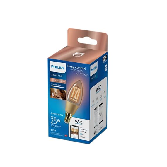 Philips Tunable White Smart LED Filament Kaarslamp Amber 25W E14