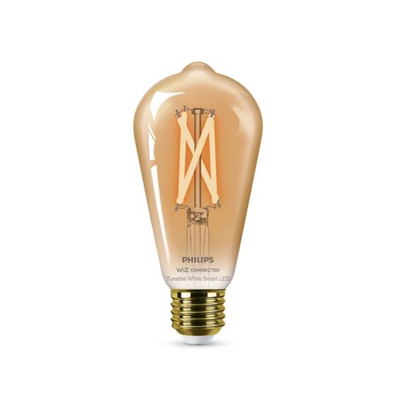 Philips Tunable White Smart LED Filament Edison Lamp Amber 50W E27 2 Stuks