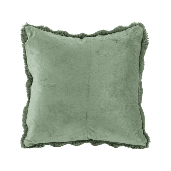 Kussen (Gevuld) Buuble Rabbit Fur Greensage 45X45Cm