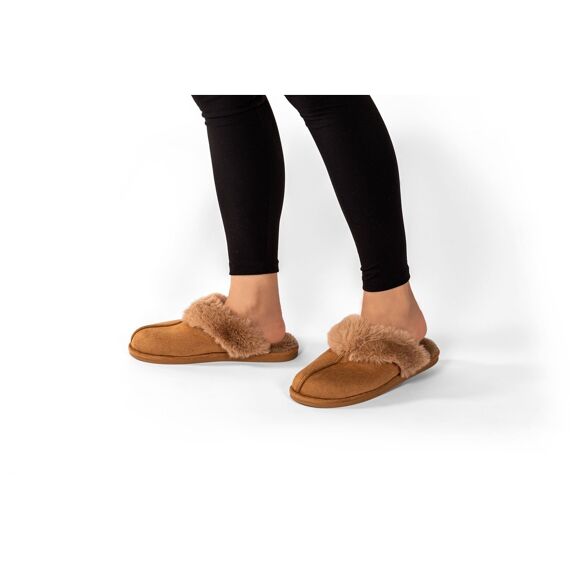 Pantoffels Snuggs Suede Cognac 38/39