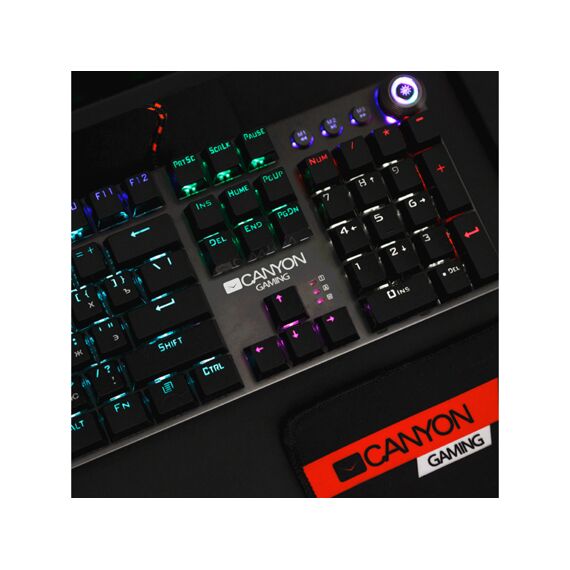 Canyon Gaming Toetsenbord Rgb Nightfall Mechanisch Zwart