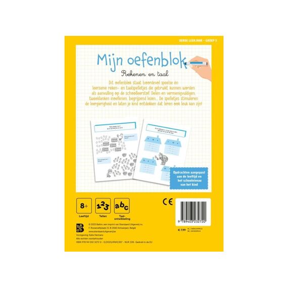 Mijn Oefenblok - Rekenen En Taal (3De Leerjaar - Groep 5)