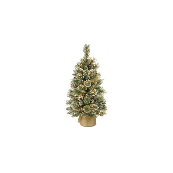 Tafelkerstboom Glittery Bristle Burlap Tree 61Cm