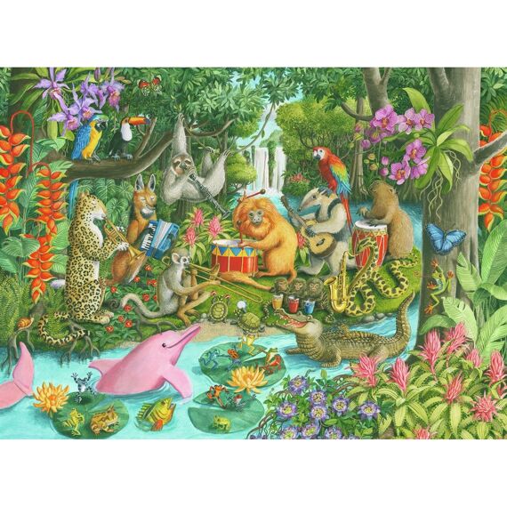 Ravensburger Puzzel 100 Stuks Xxl Het Jungle Orkest