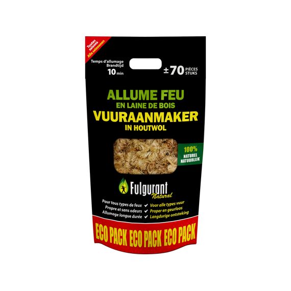 Fulgurant Vuuraanmaker In Houtwol 1Kg 65St