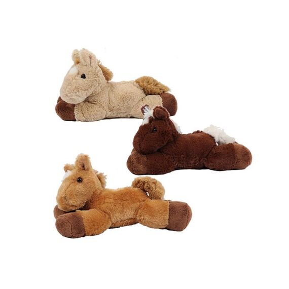 Knuffel Paard Liggend 20Cm Assortiment Prijs Per Stuk