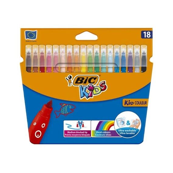 Bic Kids Kid Couleur Viltstiften Etui 18 Stuks