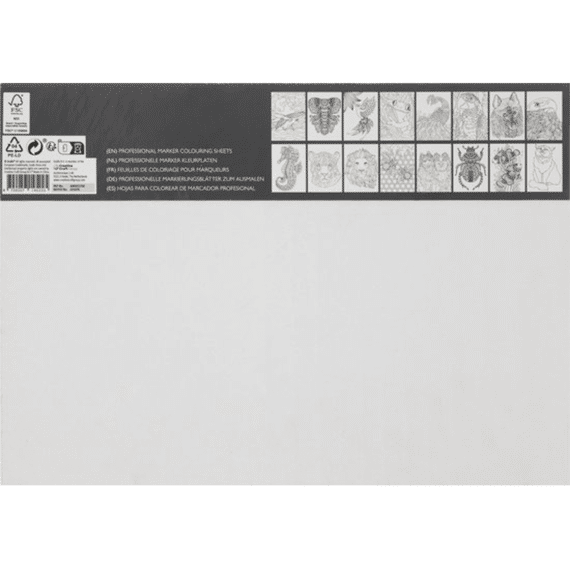 Marker Kleurvellen 25X35Cm 16St Dieren