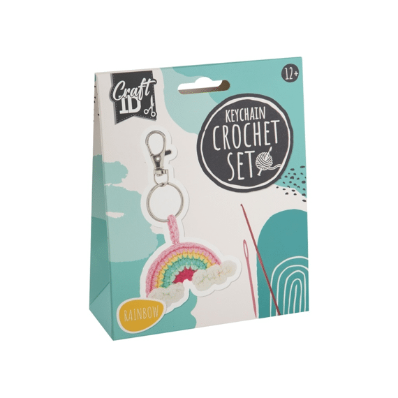 Haakset Sleutelhanger 3Ass. Watermeloen-Zon-Regenboog