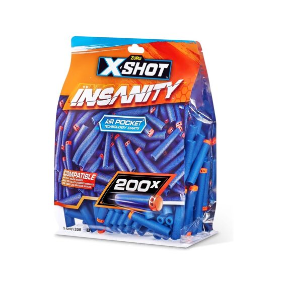 X-Shot Insanity 200 Darts Pack Refill