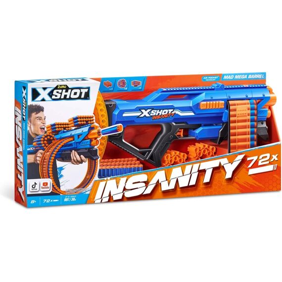 X-Shot Insanity Mad Mega Barrel Blaster (72 Darts)