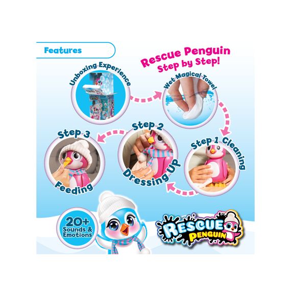 Silverlit Rescue Pinguin Pink