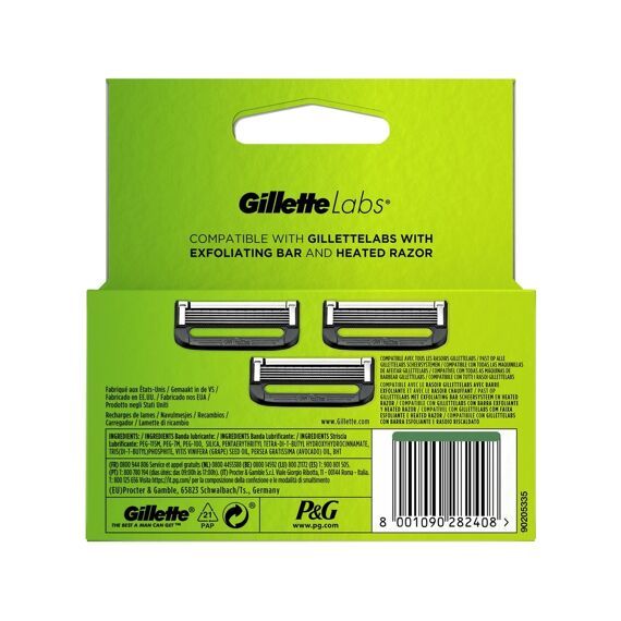 Gillette Labs Mesjes Exfoliant 3St