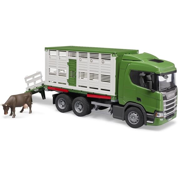 Bruder 03549 Scania Dierentransport + Rund