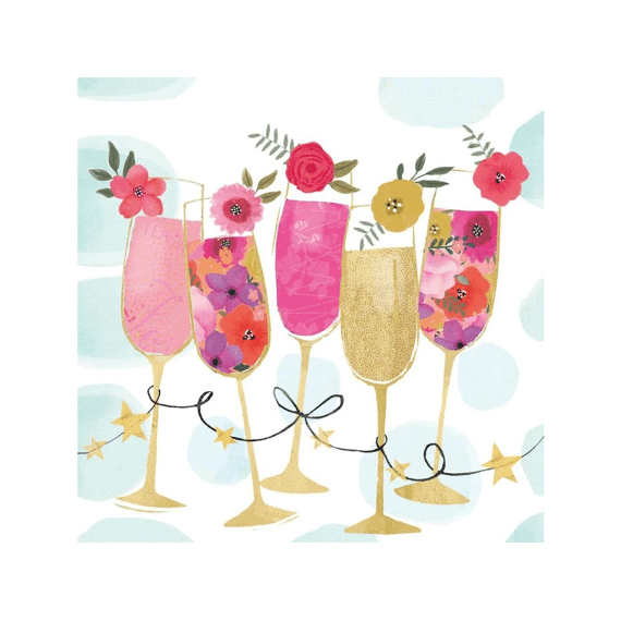 Ppd Happy Drinks Servetten 25X25Cm 20 Stuks