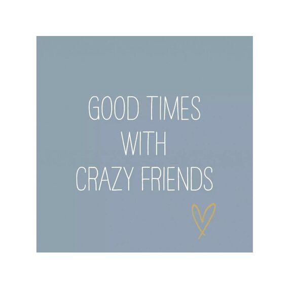 Ppd Crazy Friends Blue Servetten 33X33Cm 20 Stuks