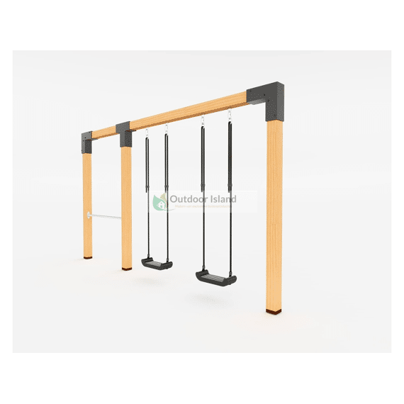 Premium Schommel Anna 400cm 4 Schommelhaken Met Duikelstang 125cm Rvs