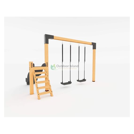 Premium Aanbouw Glijbaan Sven Antraciet