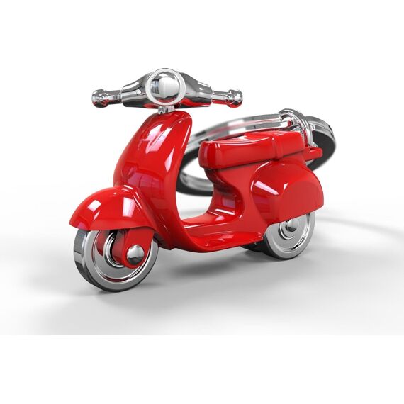 Metalmorphose Sleutelhanger Scooter Rood