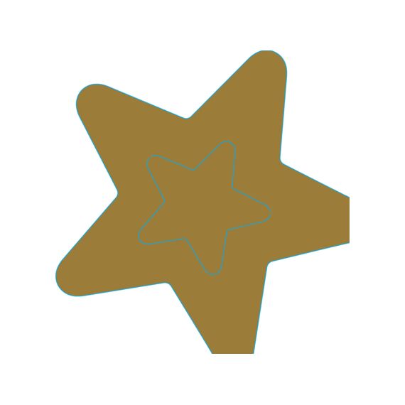Duni Serviet 33X33Cm 20 Stuks Golden Star Decor 2-In-1