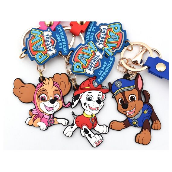 Paw Patrol Silicone Sleutelhanger 3 Assortiment