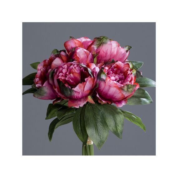 Peony Bouquet 30Cm Fuchsia
