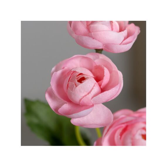 Ranunculus Pick Met 3 Bloemen 24Cm Pink