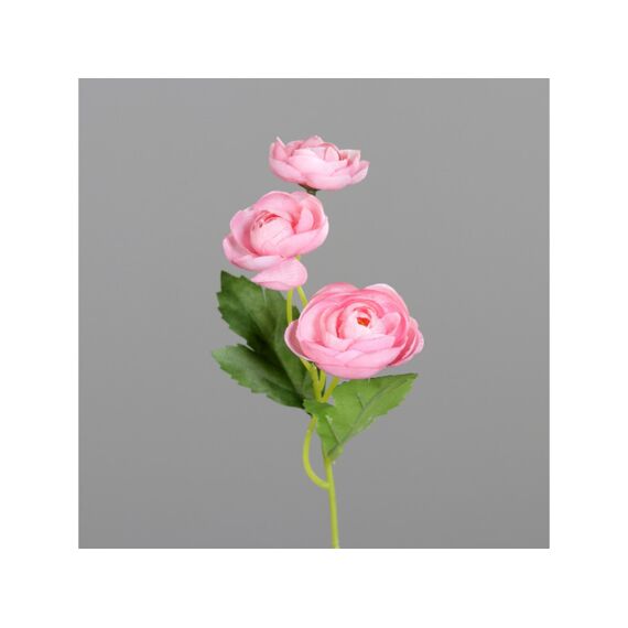 Ranunculus Pick Met 3 Bloemen 24Cm Pink