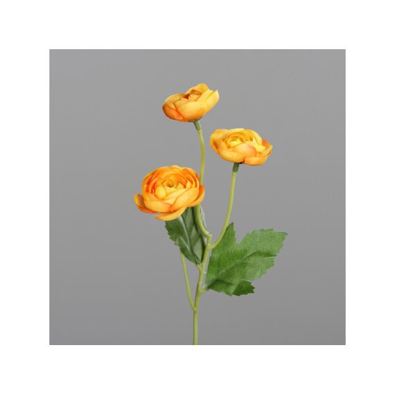 Ranunculus Pick Met 3 Bloemen 24Cm Orange