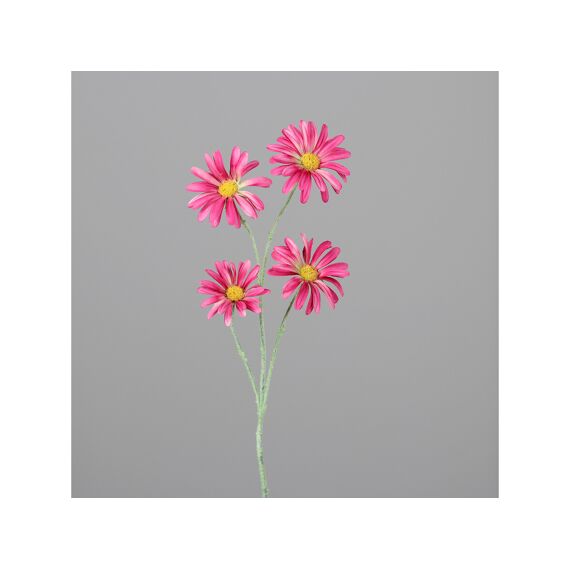 Daisy Spray Met 4 Bloemen 63Cm Fuchsia