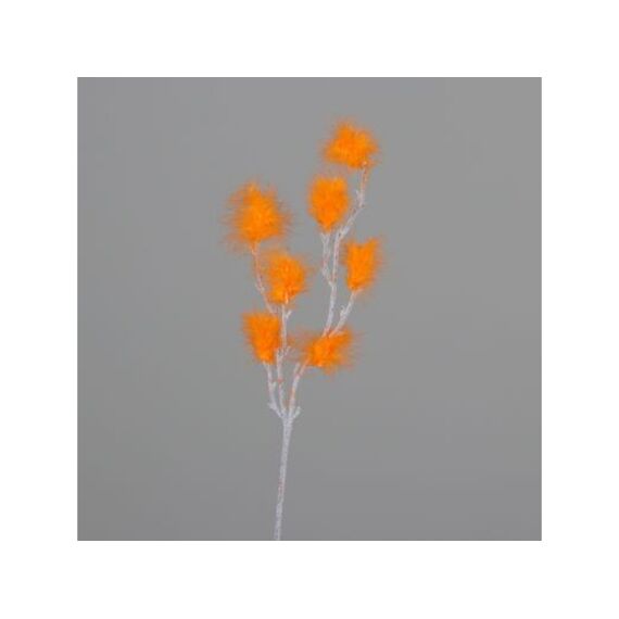 Feather Spray 77Cm Orange