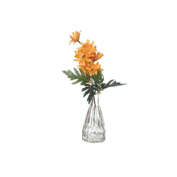 Bouquet In Vase 33Cm Orange