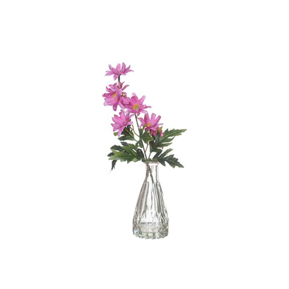 Bouquet In Vase 33Cm Fuchsia