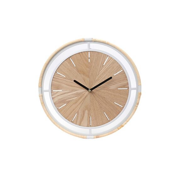 Wall Clock Arari D40Cm Natural/White