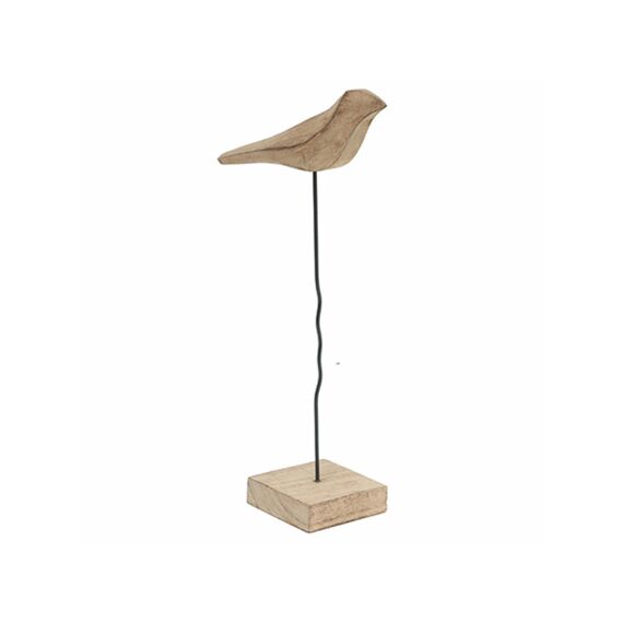 Deco Bird Lanigan Natural 22X10X44Cm