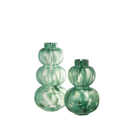 Vaas Barba Glas Groen Large 7,28X7,28X14,17Cm