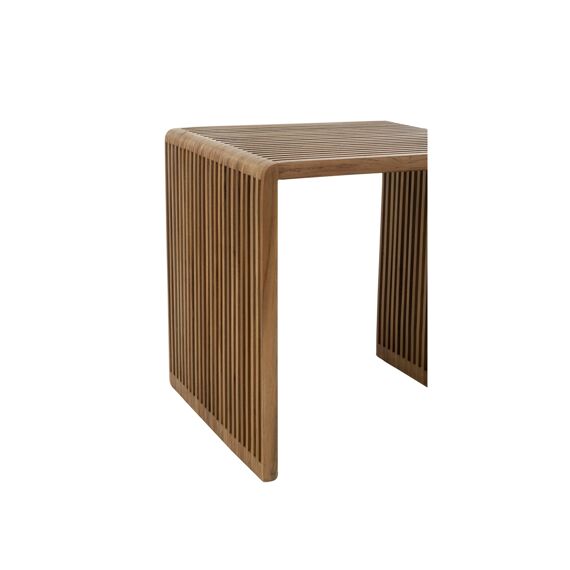 Koffietafel Kubus Recht Teak Naturel Large 50X45X50Cm