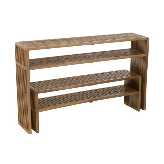 Console Schap Recht Teak Naturel - Small - 118X30X40Cm