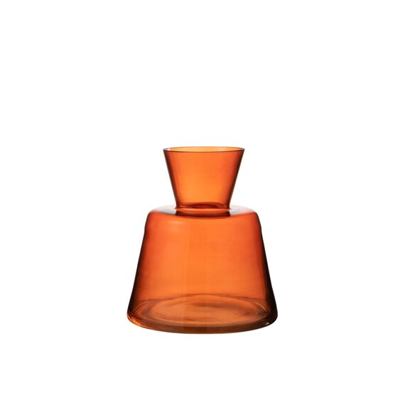 Vaas Conisch Glas Oranje Small 15X15X17Cm