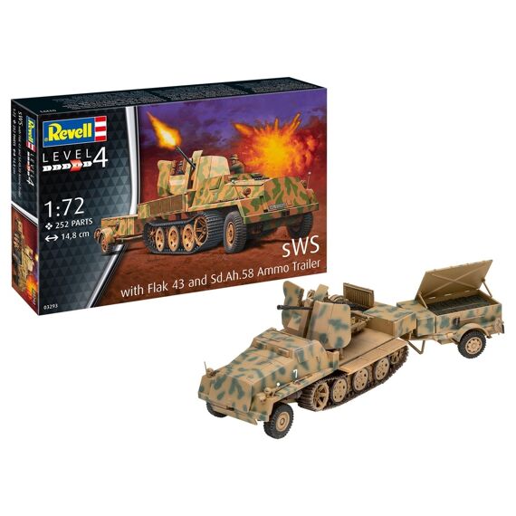 Revell 03293 Sws With Flak43 And Sd.Ah58 Ammo